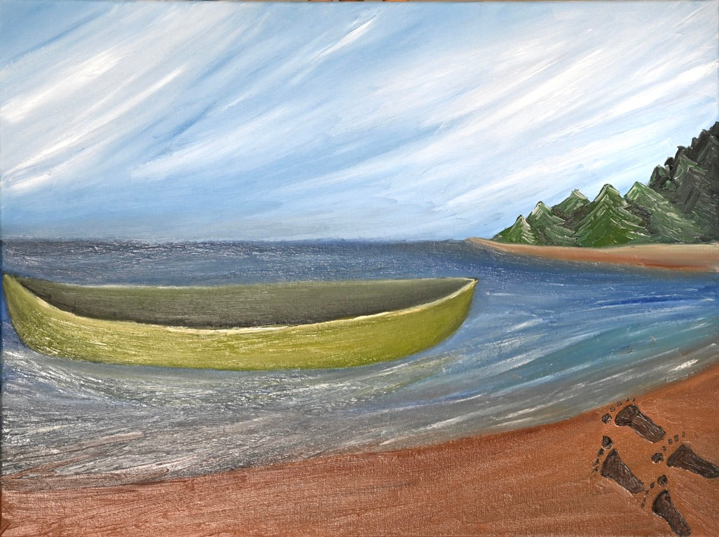 The lake shore